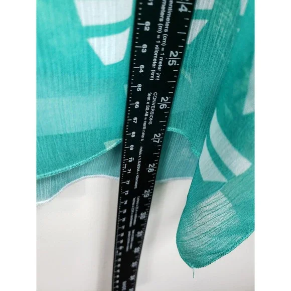 G collection womens green top size XL layered - Picture 6 of 10